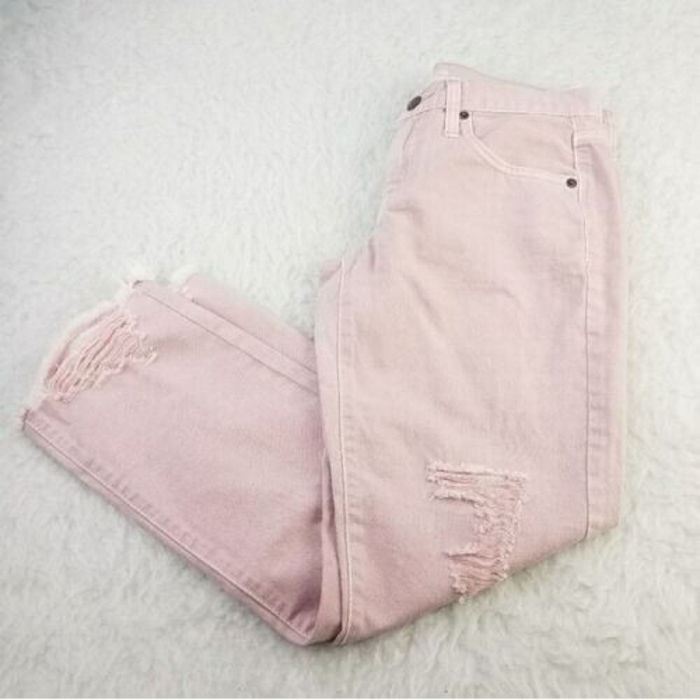 Mossimo Women's‎ Size 4/27 Boyfriend Crop Jeans - Light Rose Pink - NEW - Picture 3 of 3